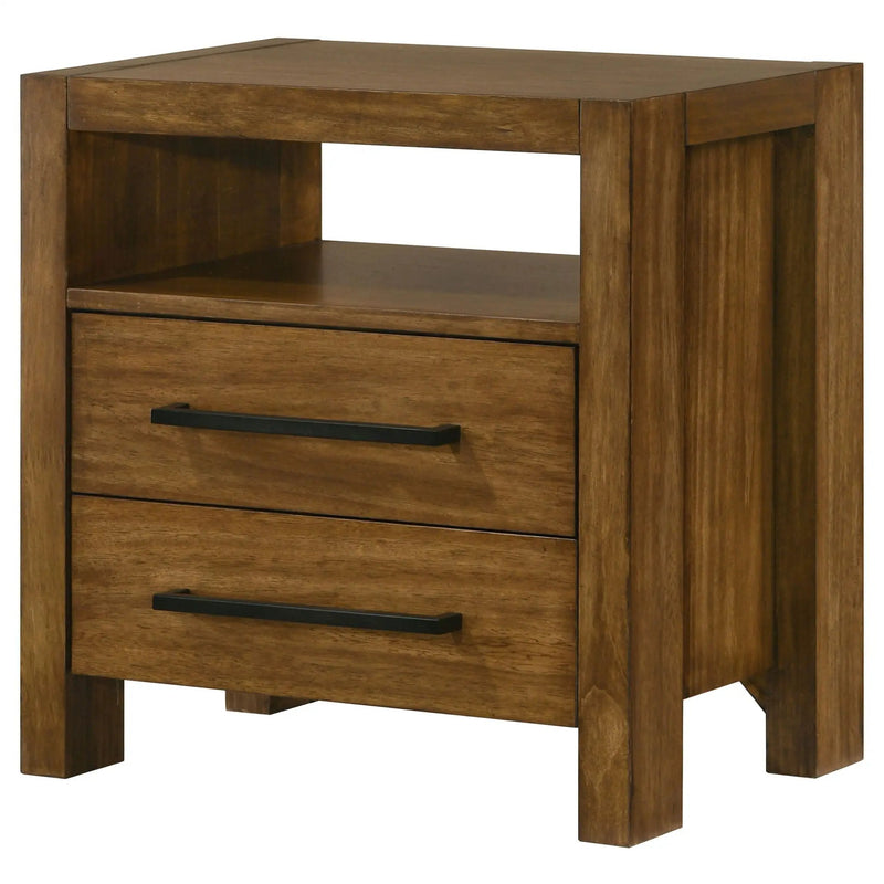 Adderley 2-drawer Nightstand Bedside Table Warm Brown by Unique Piece Furniture
