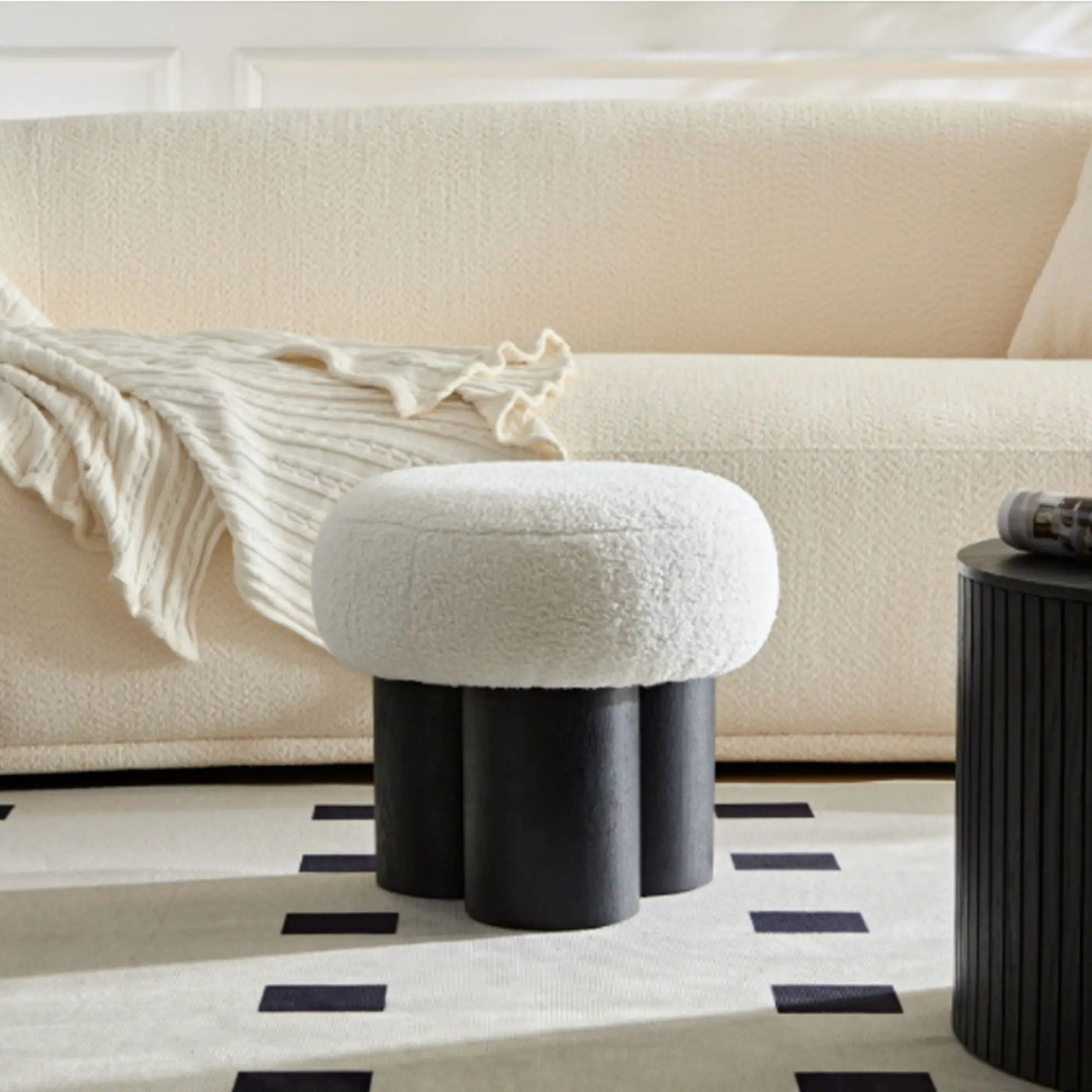 Versatile Mushroom Stool With Cushion by HouseOfZazla