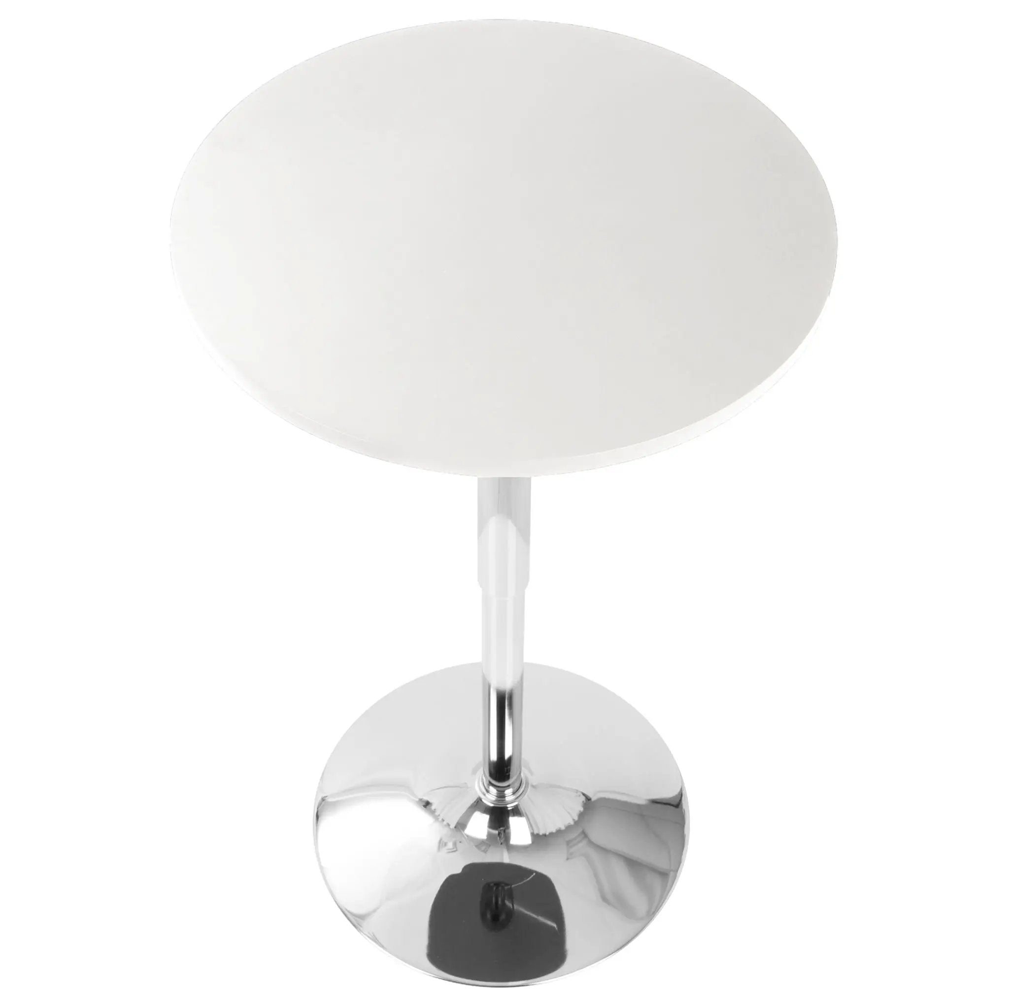 Adjustable Contemporary Bar Table - White by HouseOfZazla