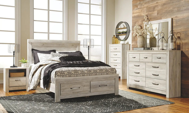 Bellaby - One Drawer Night Stand - Whitewash by Unique Piece Furniture