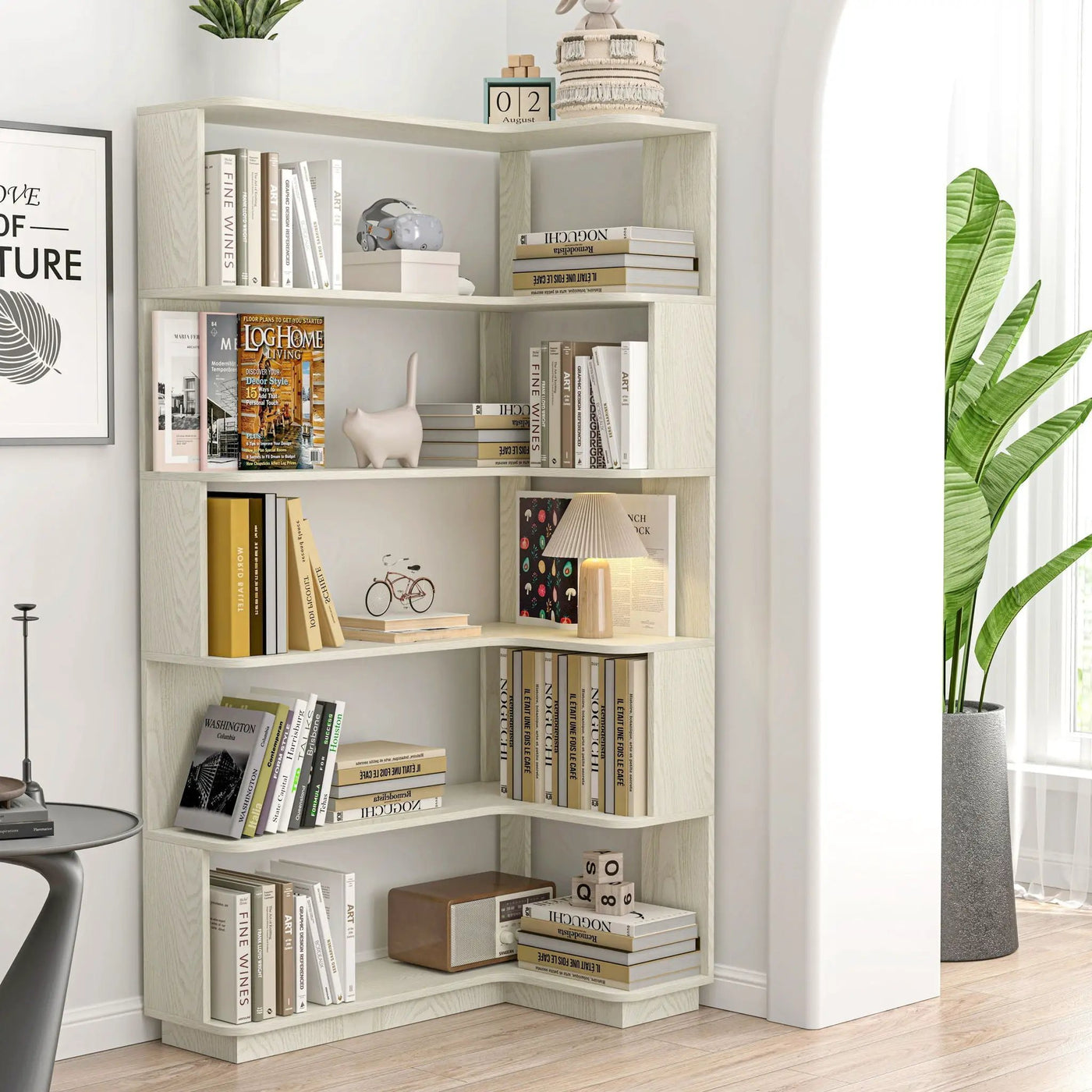 L-Shaped Corner Bookshelf by HouseOfZazla
