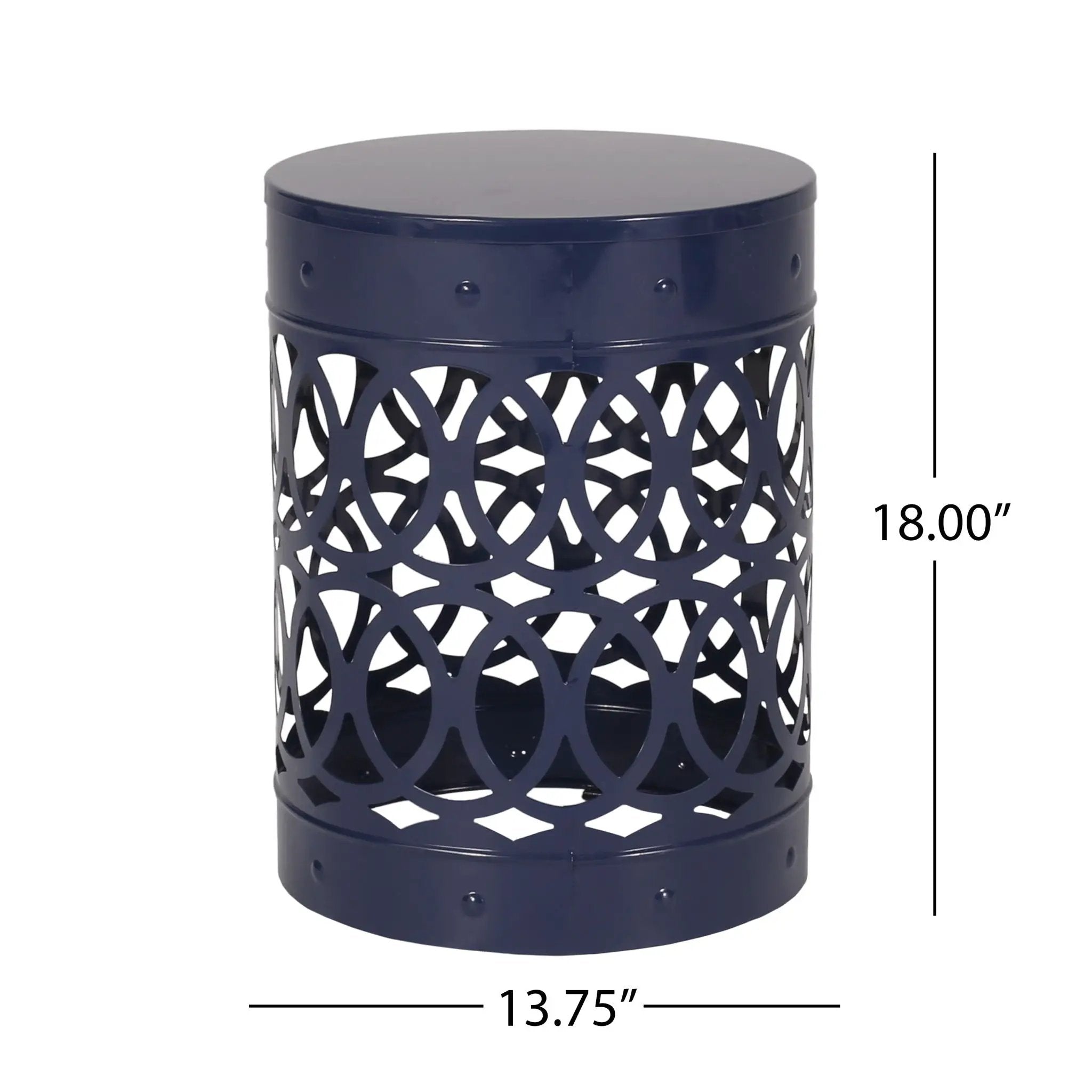 Outdoor Metal Large End Table, Modern Design by HouseOfZazla