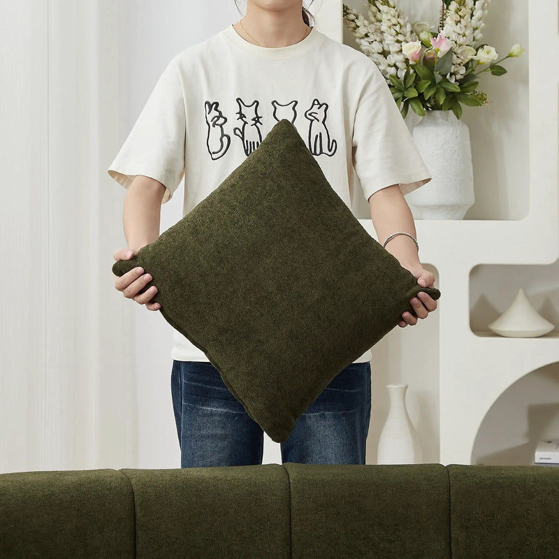 Modular Sectional Sofa With 2 Pillows, Symmetrical Design by HouseOfZazla