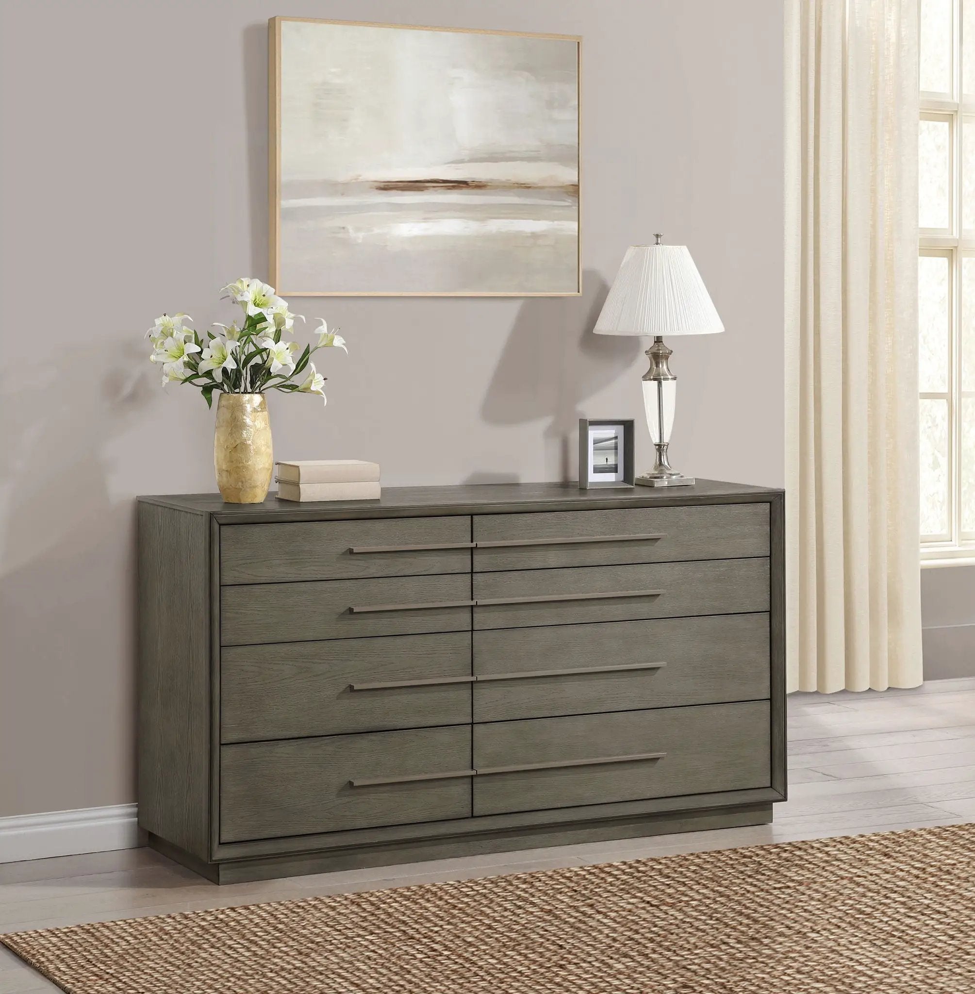 Durango 8-drawer Dresser Taupe Oak by Unique Piece Furniture