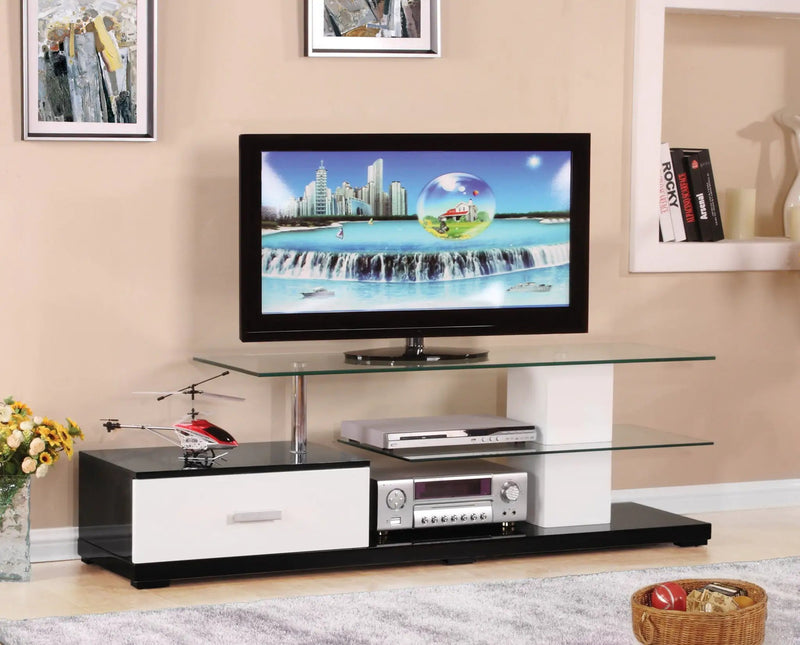 Ivana - TV Stand - White / Black by Unique Piece Furniture