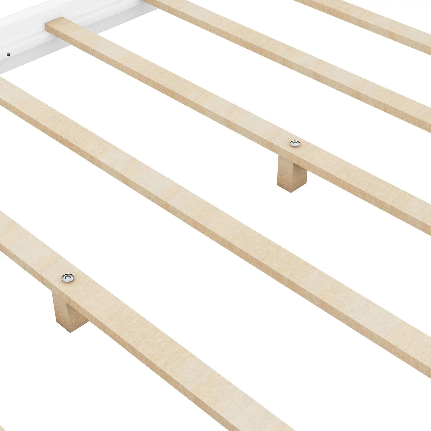 Wood Canopy Platform Bed With Support Legs And Airflow Slats by HouseOfZazla
