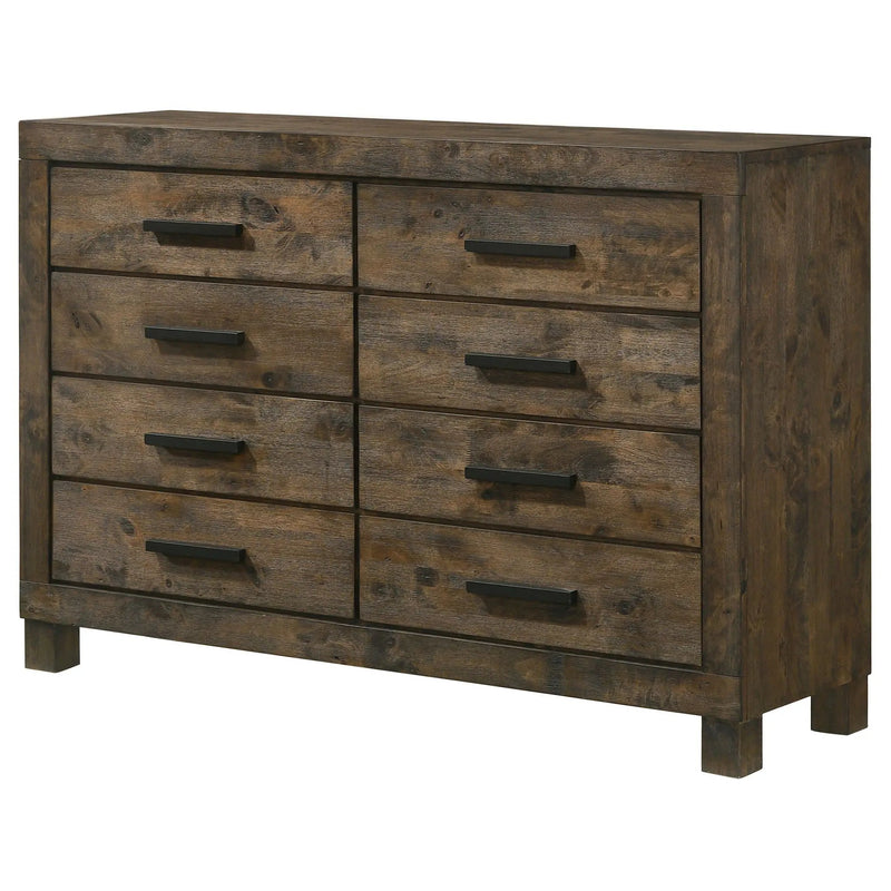 Woodmont 8-drawer Dresser Rustic Golden Brown by Unique Piece Furniture