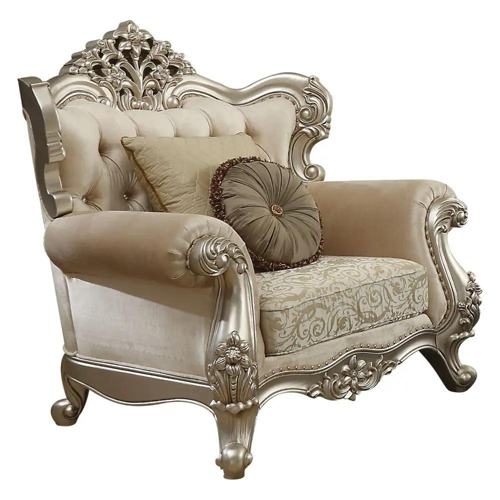 Bently - Chair With 2 Pillows (Same Lv01581) - Fabric & Champagne by Unique Piece Furniture