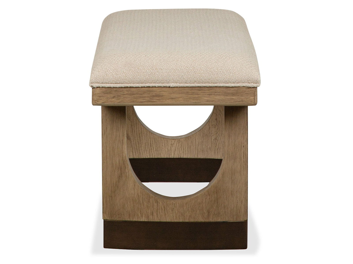 Tristan - Upholstered Backless Bench With U-Shaped Legs - Swiss Coffee, photo 7 of 7