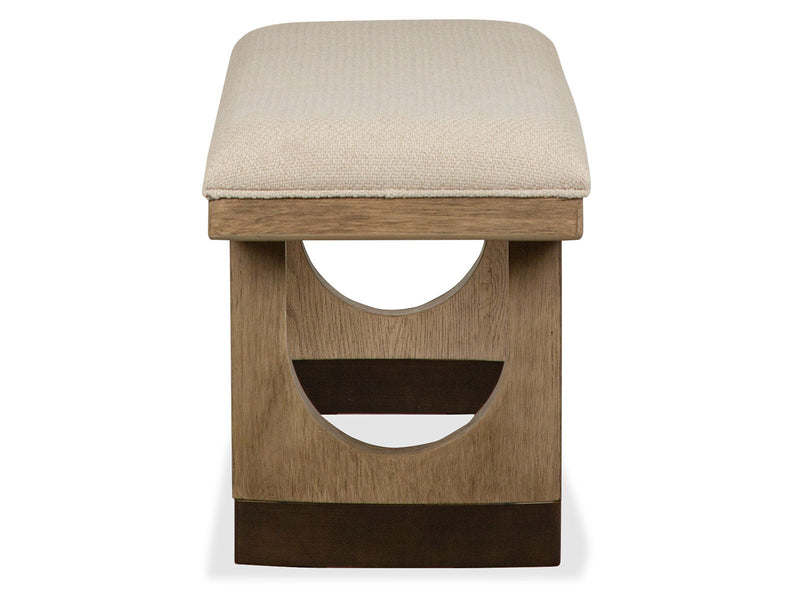 Tristan - Upholstered Backless Bench With U-Shaped Legs - Swiss Coffee, photo 7 of 7