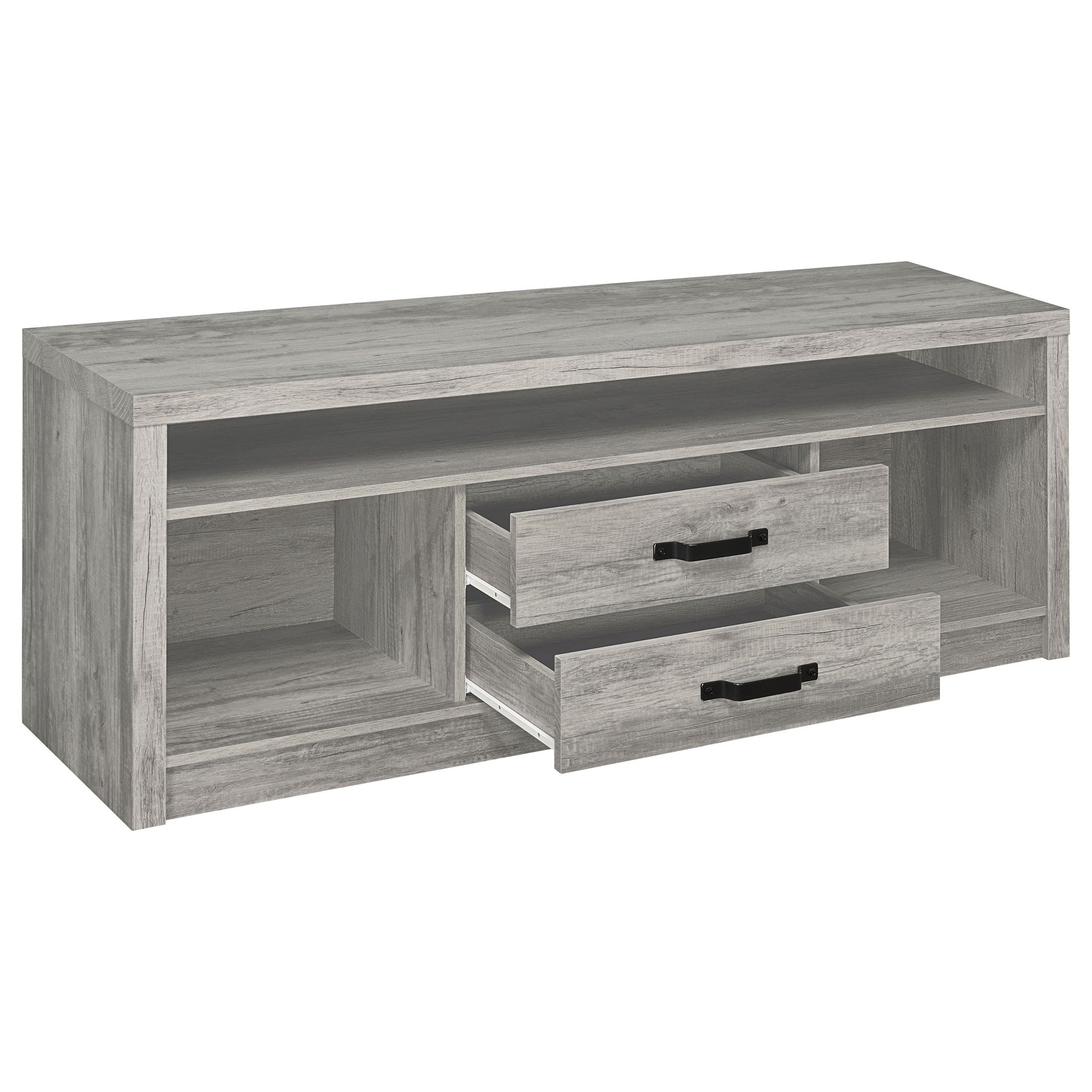 Bergeron - 2 Drawer TV Stand - Driftwood by HouseOfZazla