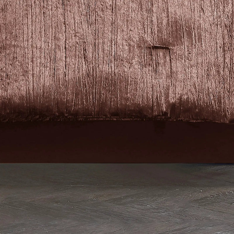 Blush Crinkle Velvet 7Pc Bedding Ensemble by HouseOfZazla
