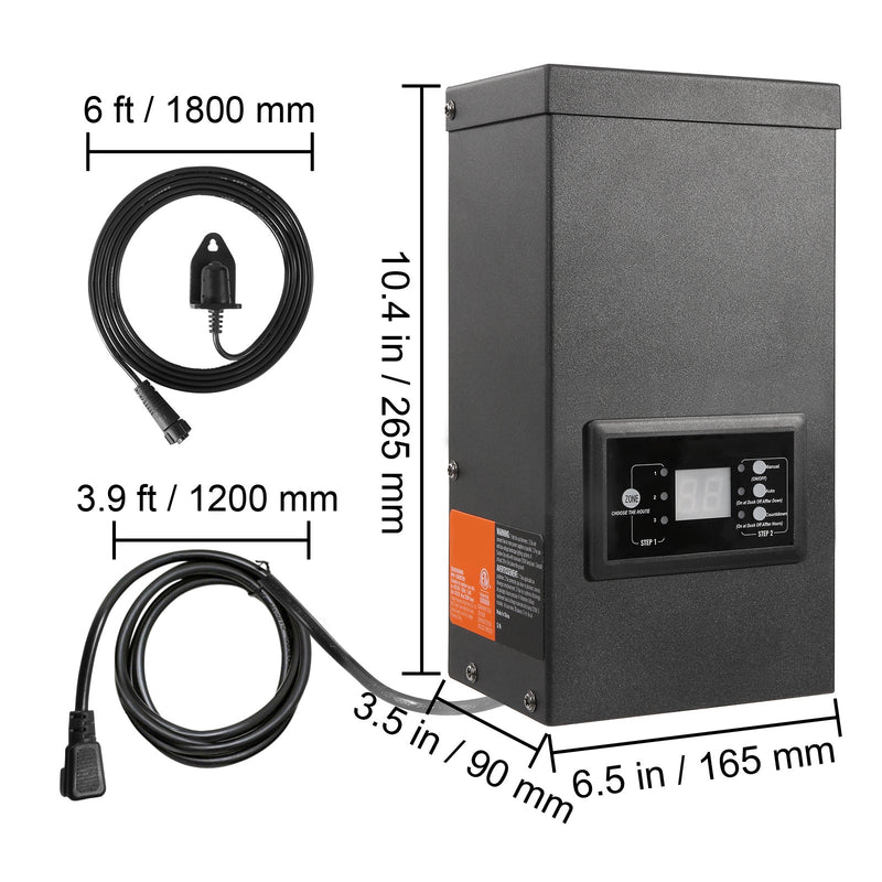 300W Low Voltage Landscape Transformer with Timer and Photocell Sensor by HouseOfZazla