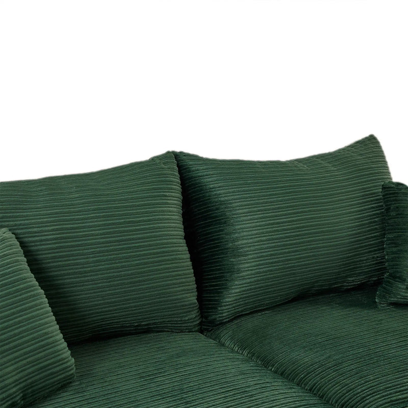 Modern Style Loveseat Sofa Sectional Sofa Couch With Storage Space, A Movable Ottoman, Two USB Ports, Two Cup Holders, A Phone Holder For Living Room by HouseOfZazla