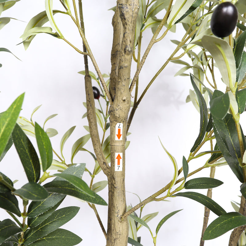 6' Artificial Olive Tree with Realistic Detailing - Fabric & Plastic, photo 4 of 8