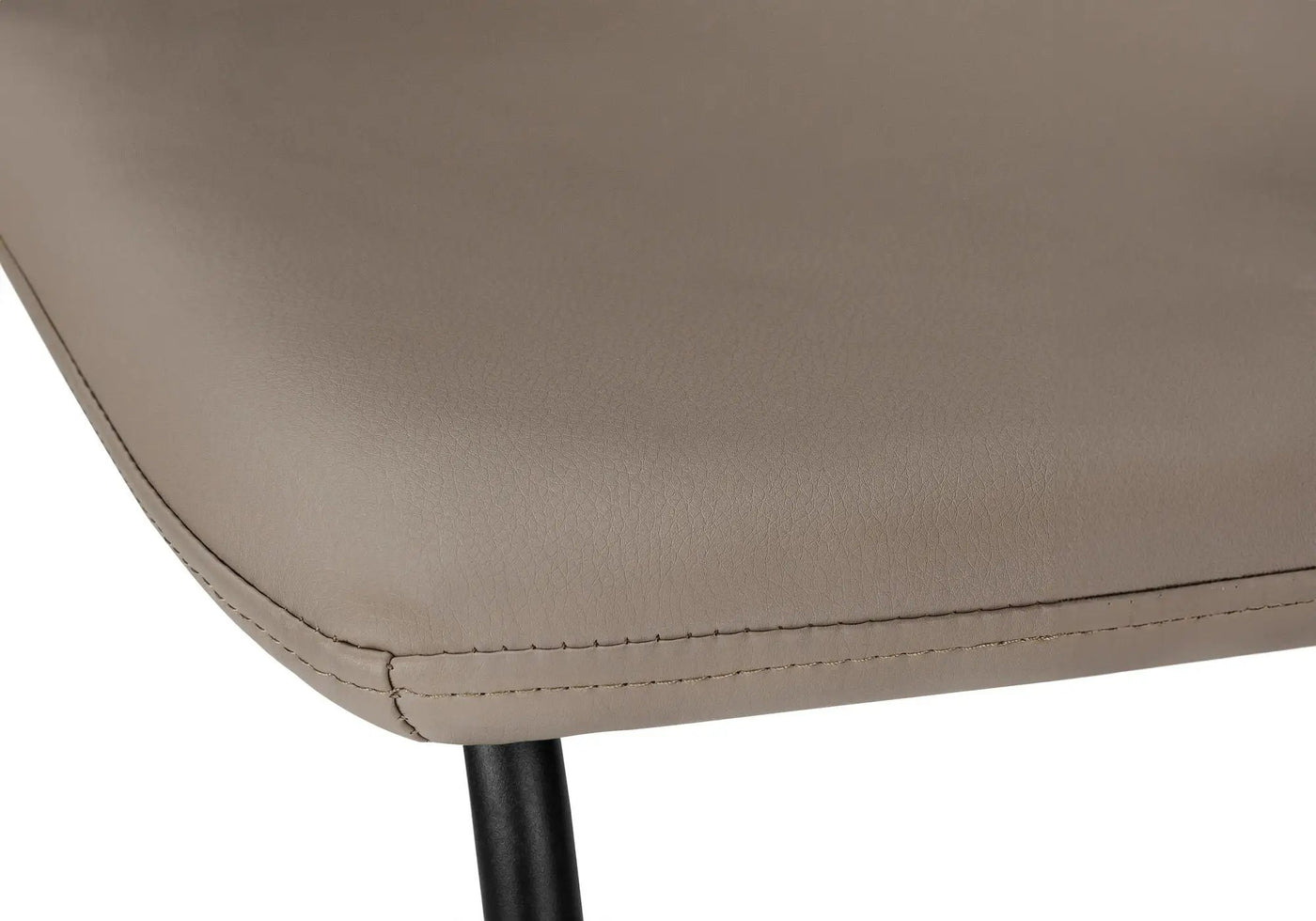 Bar Height Office Chair with Curved Backrest and Leather-Look Upholstery by HouseOfZazla