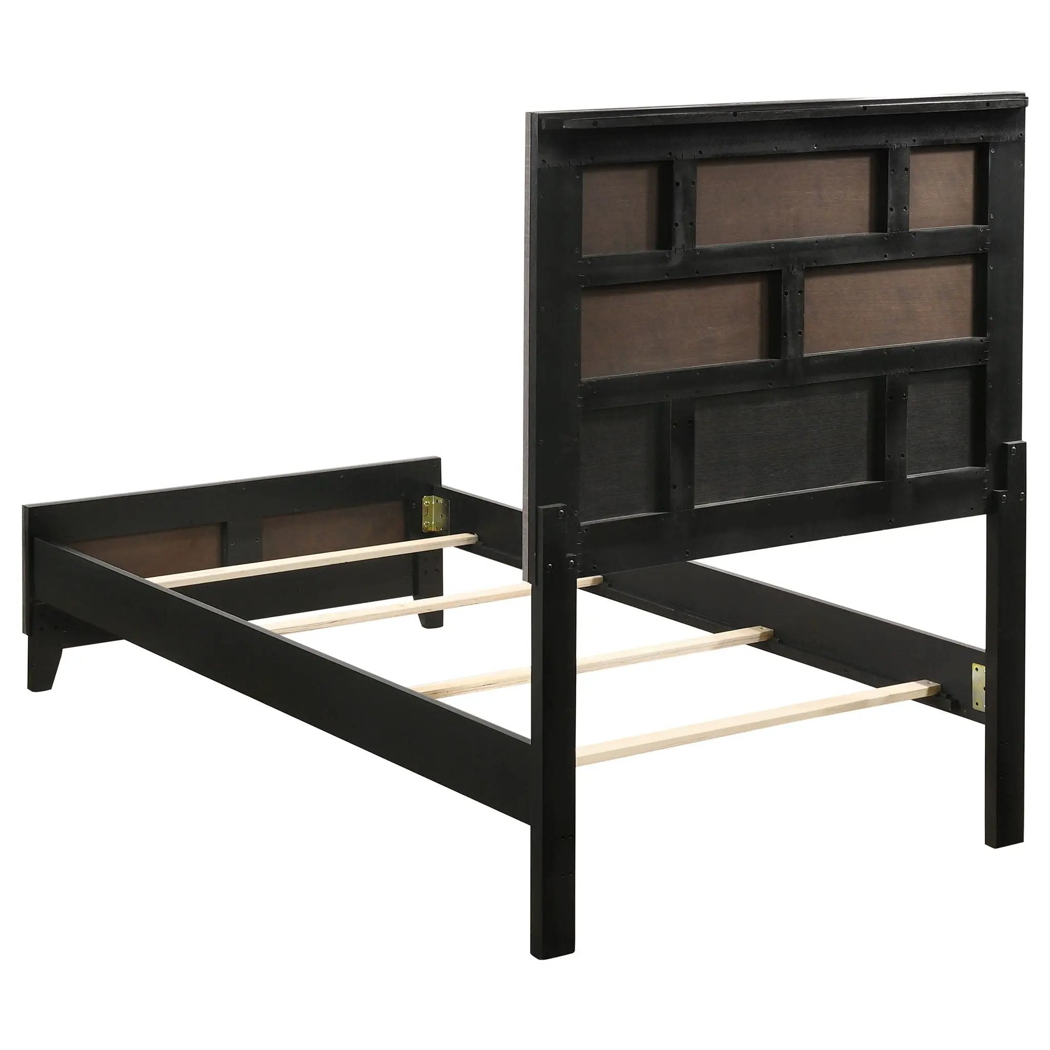 Watson Wood Twin Panel Bed Grey Oak by Unique Piece Furniture