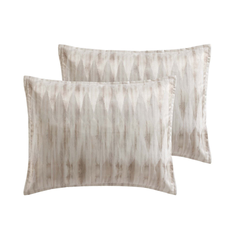 Milan 10 Piece King Comforter Set with Coverlet - Tan Jacquard, photo 3 of 8