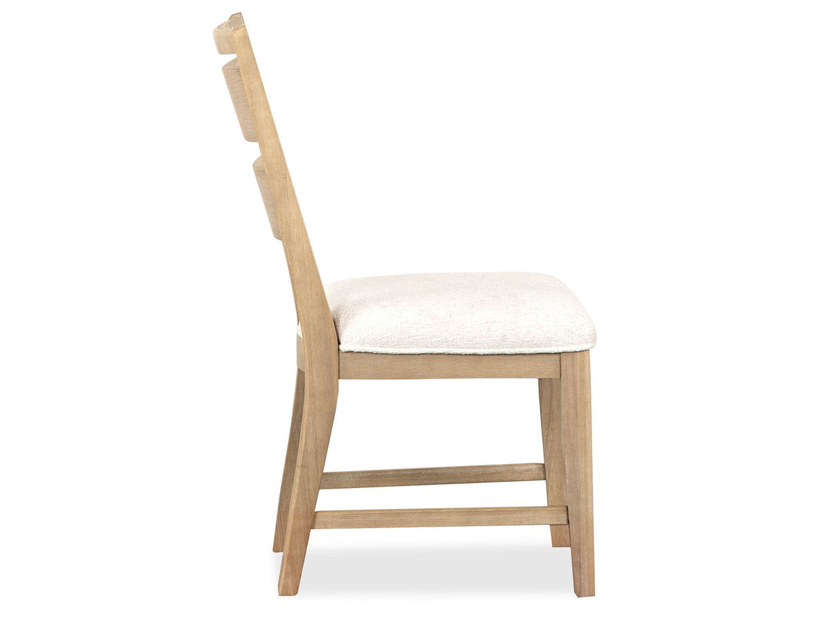 Somerset - Dining Side Chair With Upholstered Seat (Set of 2) - Butternut and Omari Natural, photo 7 of 7