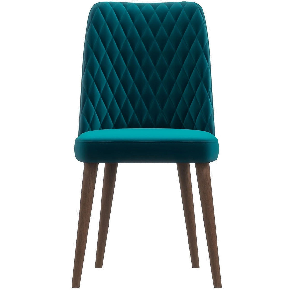 Mid-Century Modern Dining Chair Set of 2 with Upholstered Seat - Multiple Colors, photo 39 of 40