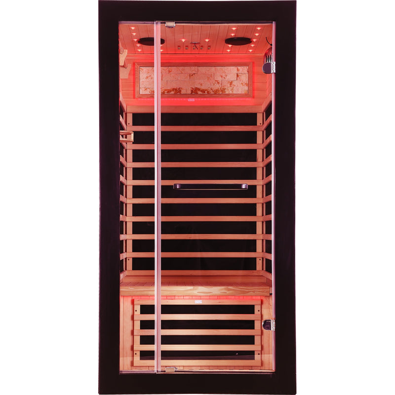 Single-person starlight ceiling lighting sauna by HouseOfZazla