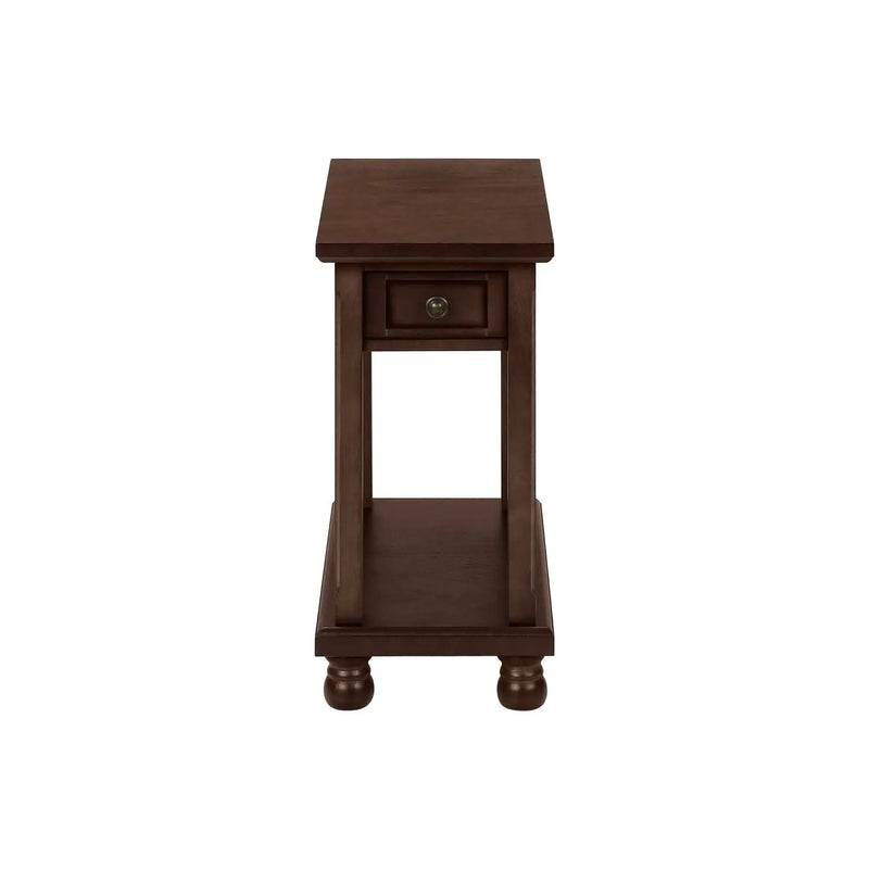 Accent End Table, Storage Drawer, Traditional - Espresso by Unique Piece Furniture