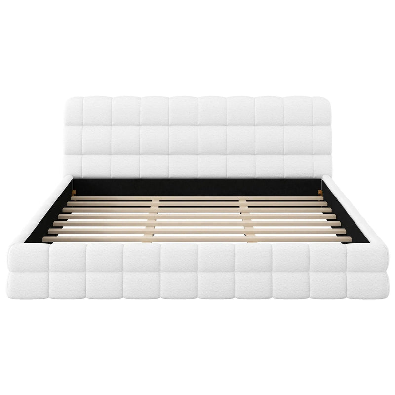 Upholstered Platform Bed With Headboard by Unique Piece Furniture