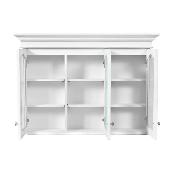 Medicine Cabinet With Mirror Door And Adjustable Shelves, Wall-Mounted Bathroom Storage Cabinet - White