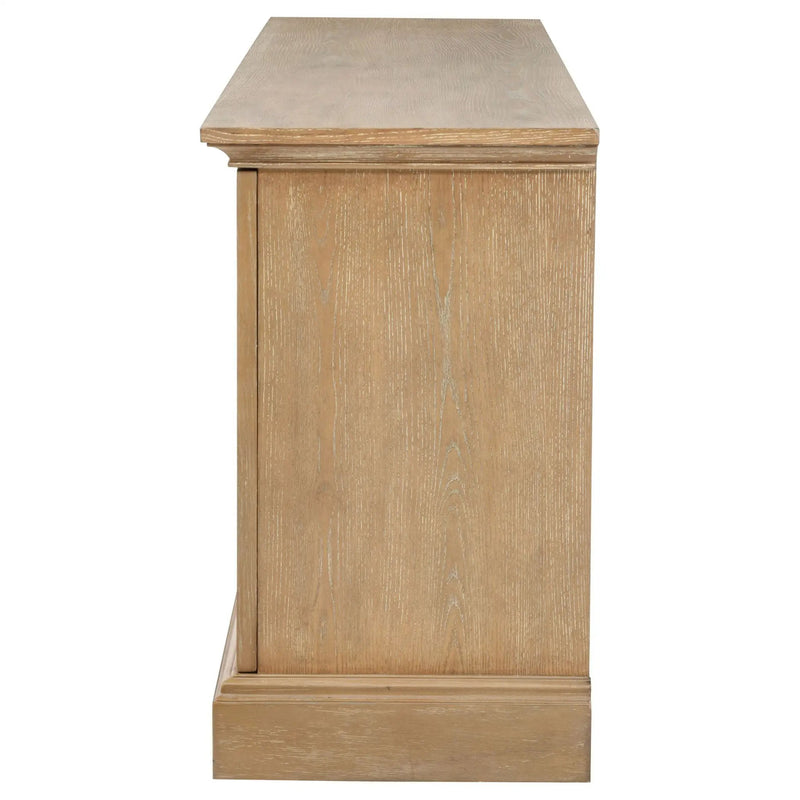 Brockway 4-door Dining Sideboard Buffet Cabinet Barley Brown by Unique Piece Furniture