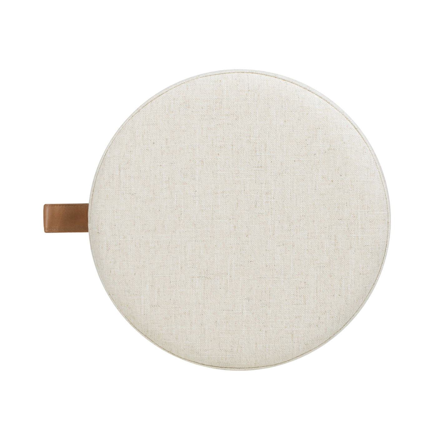 Brandy - Round Upholstered Storage Ottoman With Accent by HouseOfZazla