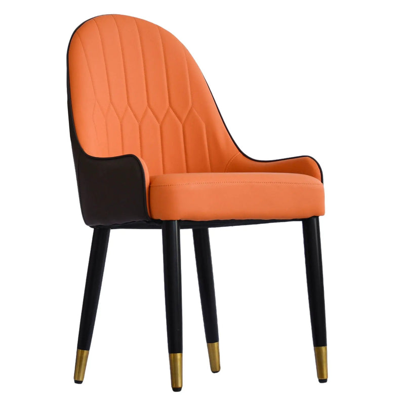 Modern Sponge-Filled Dining Chair, Solid Wood Metal Legs, Suitable For Restaurants, Living Rooms And Rooms (Set of 2) by HouseOfZazla