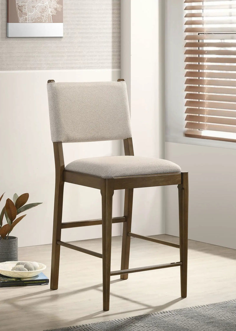 Ottowa Upholstered Counter Side Chair Brown (Set of 2) by Unique Piece Furniture