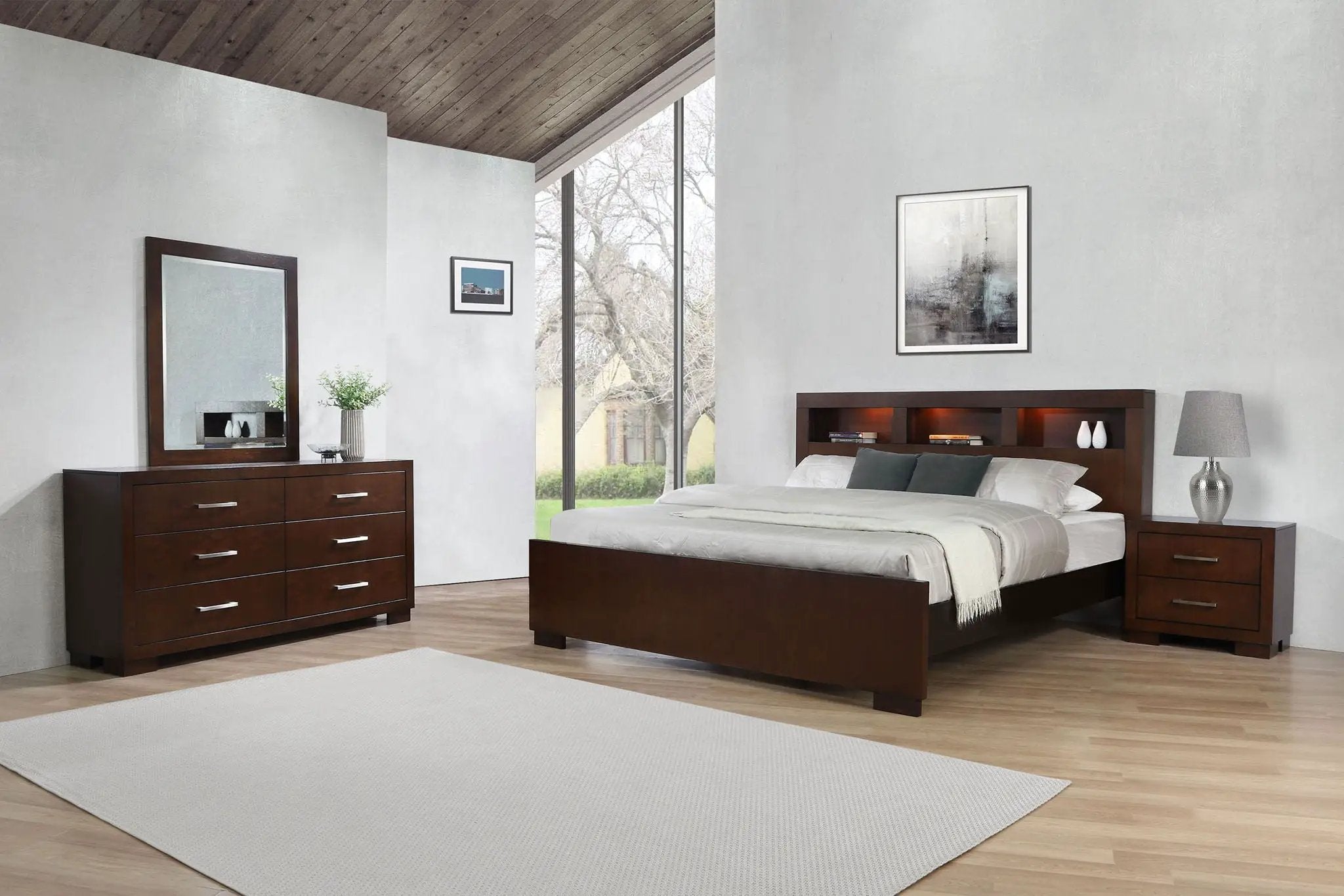 Jessica 4-piece Queen Bedroom Set Cappuccino by Unique Piece Furniture