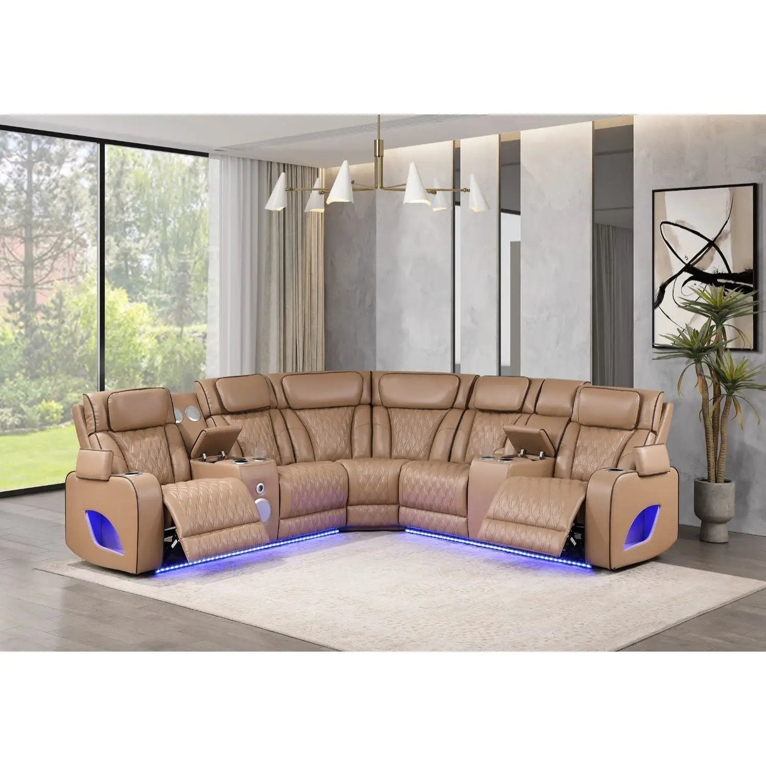 Fortuner - Power Recliner Sectional Sofa by HouseOfZazla