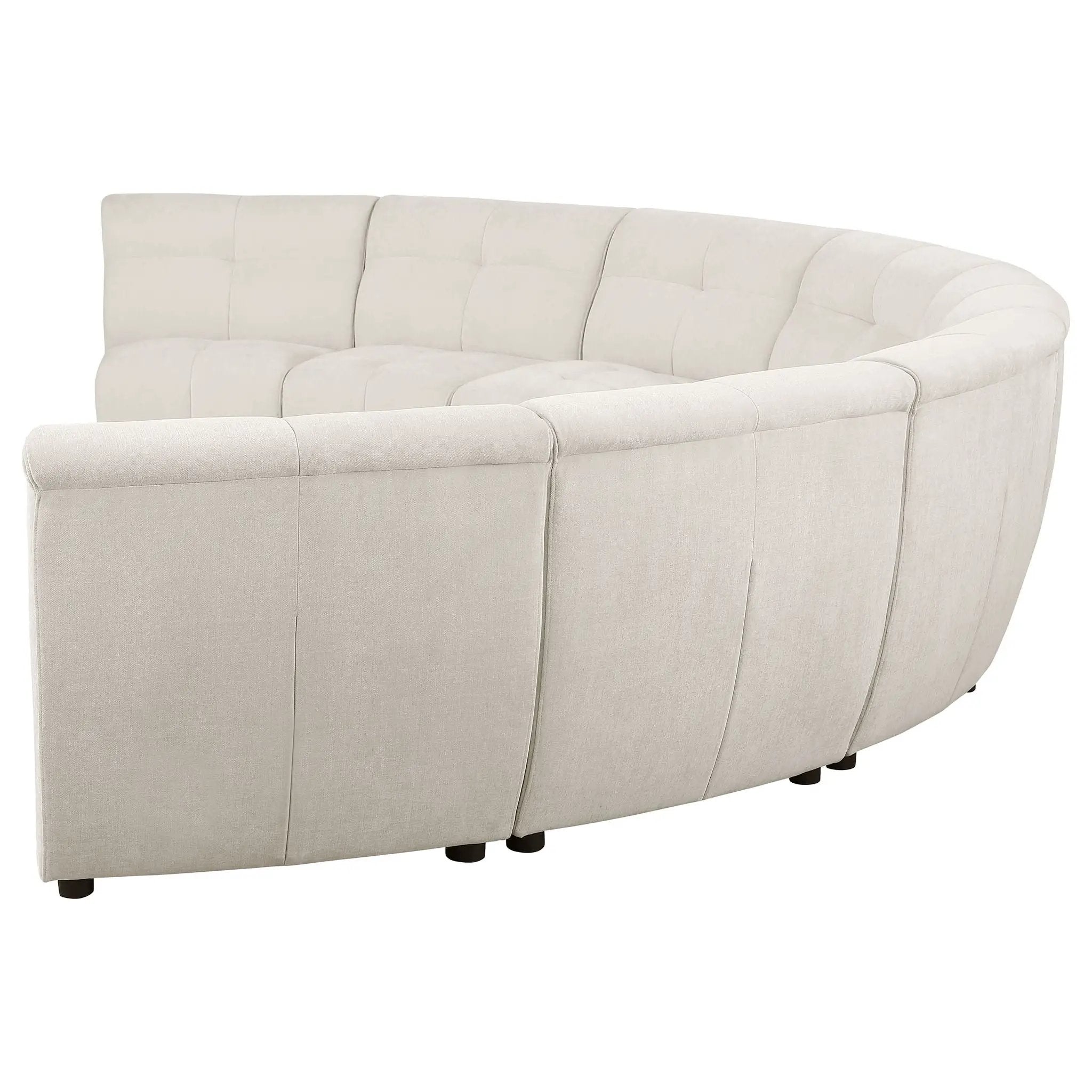 Charlotte 8-piece Upholstered Modular Sectional Sofa Ivory by Unique Piece Furniture