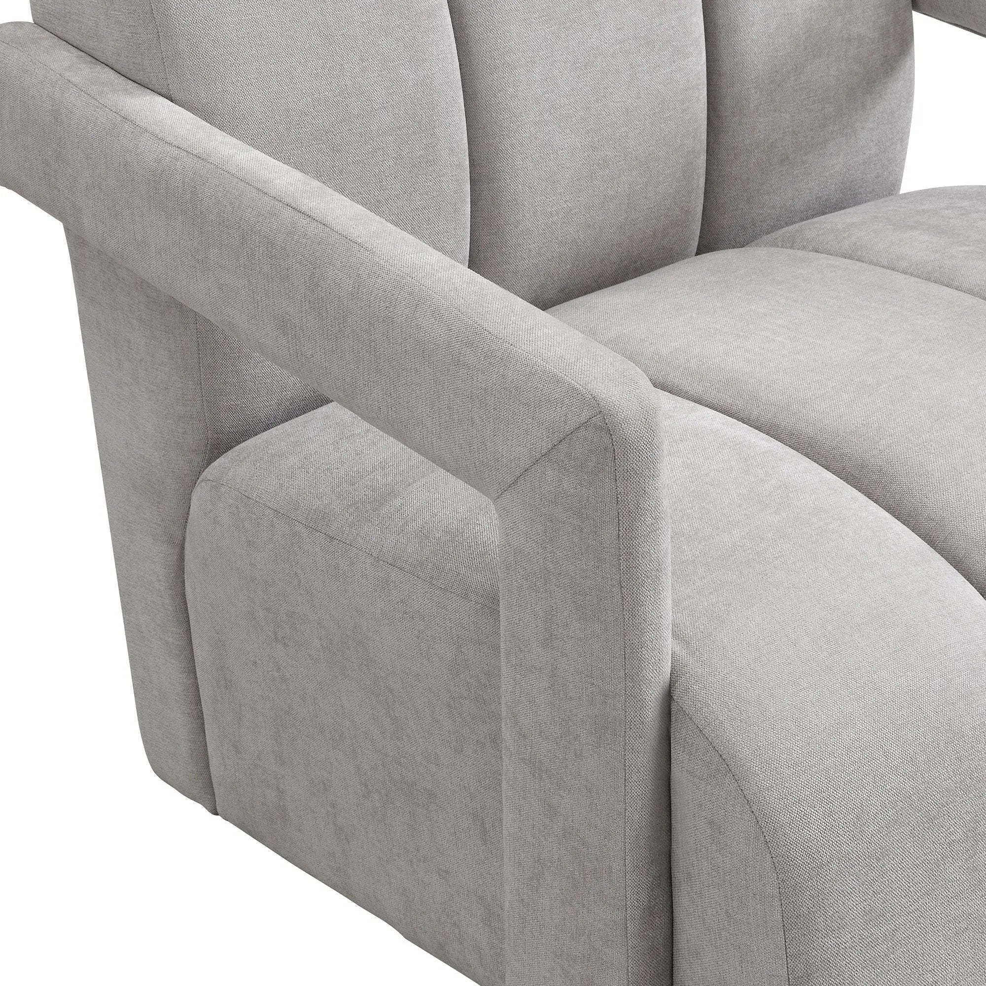 Modern Minimalist Leisure Armchair With L Shaped Armrests by HouseOfZazla
