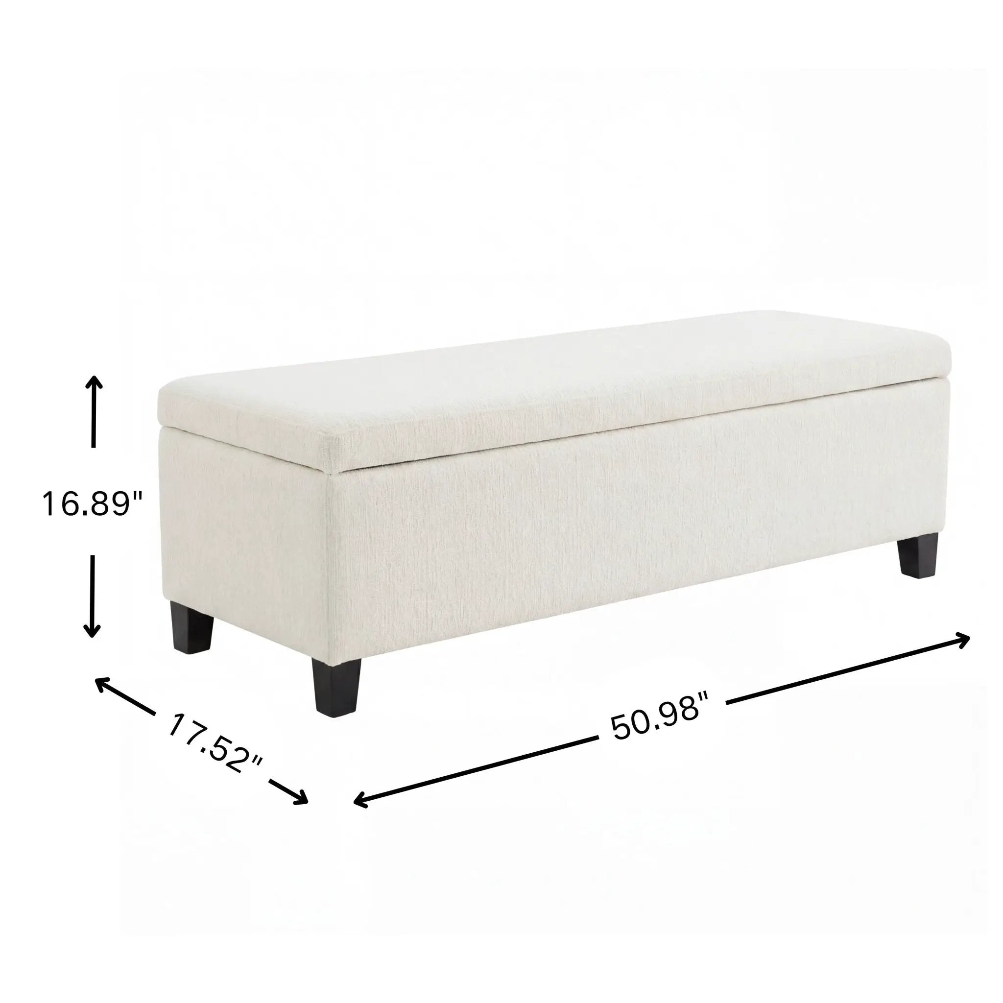 Upholstered Storage Ottoman Bench by HouseOfZazla