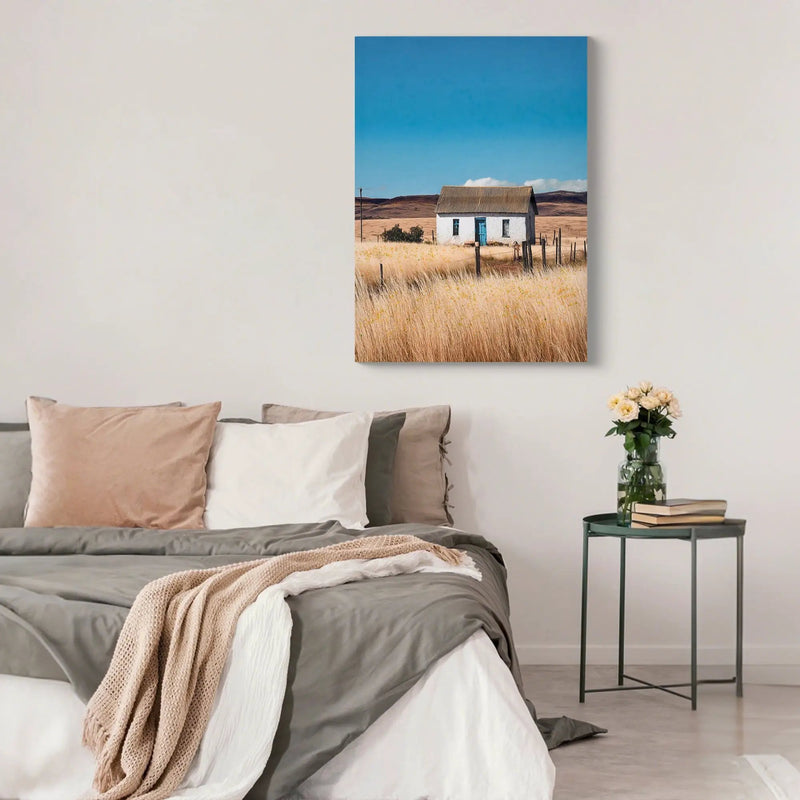 Farmhouse House Wall Art Canvas Print by HouseOfZazla