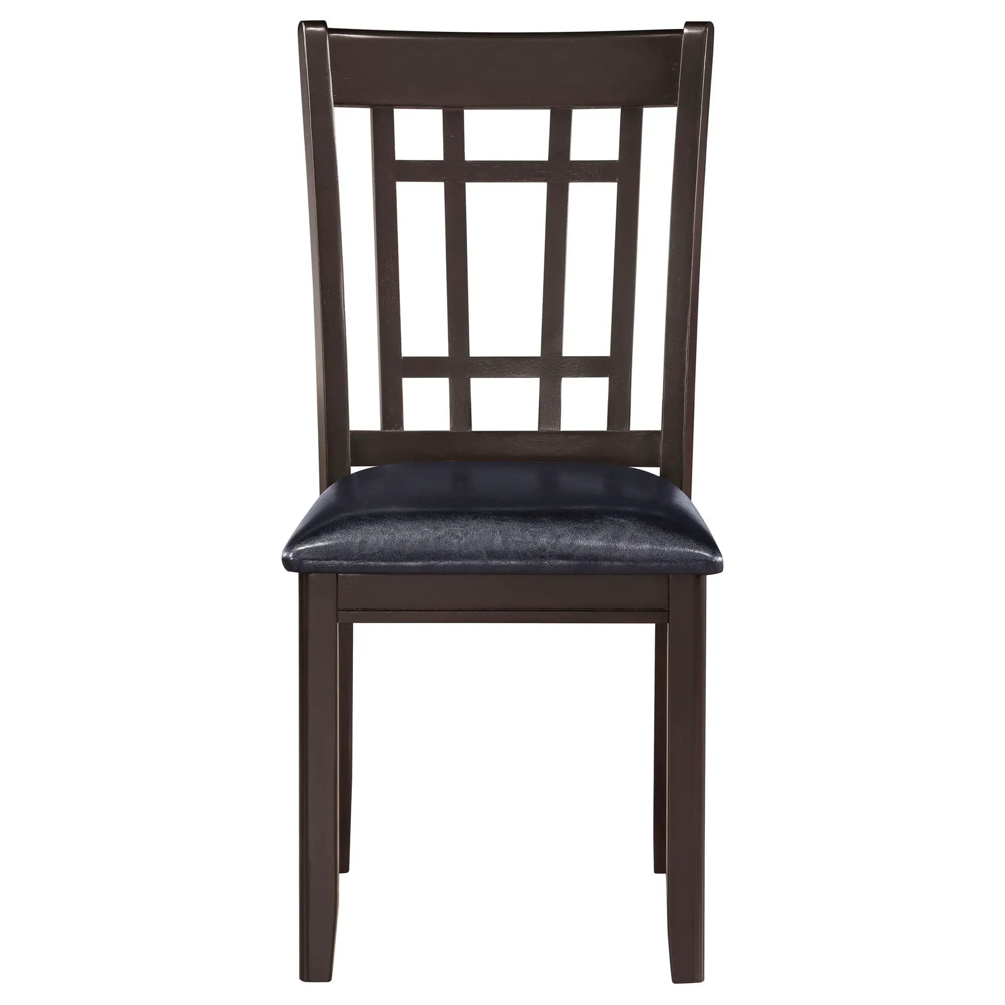 Lavon Wood Dining Side Chair Black and Espresso (Set of 2) by Unique Piece Furniture