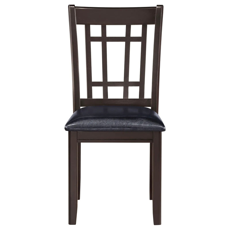 Lavon Wood Dining Side Chair Black and Espresso (Set of 2) by Unique Piece Furniture