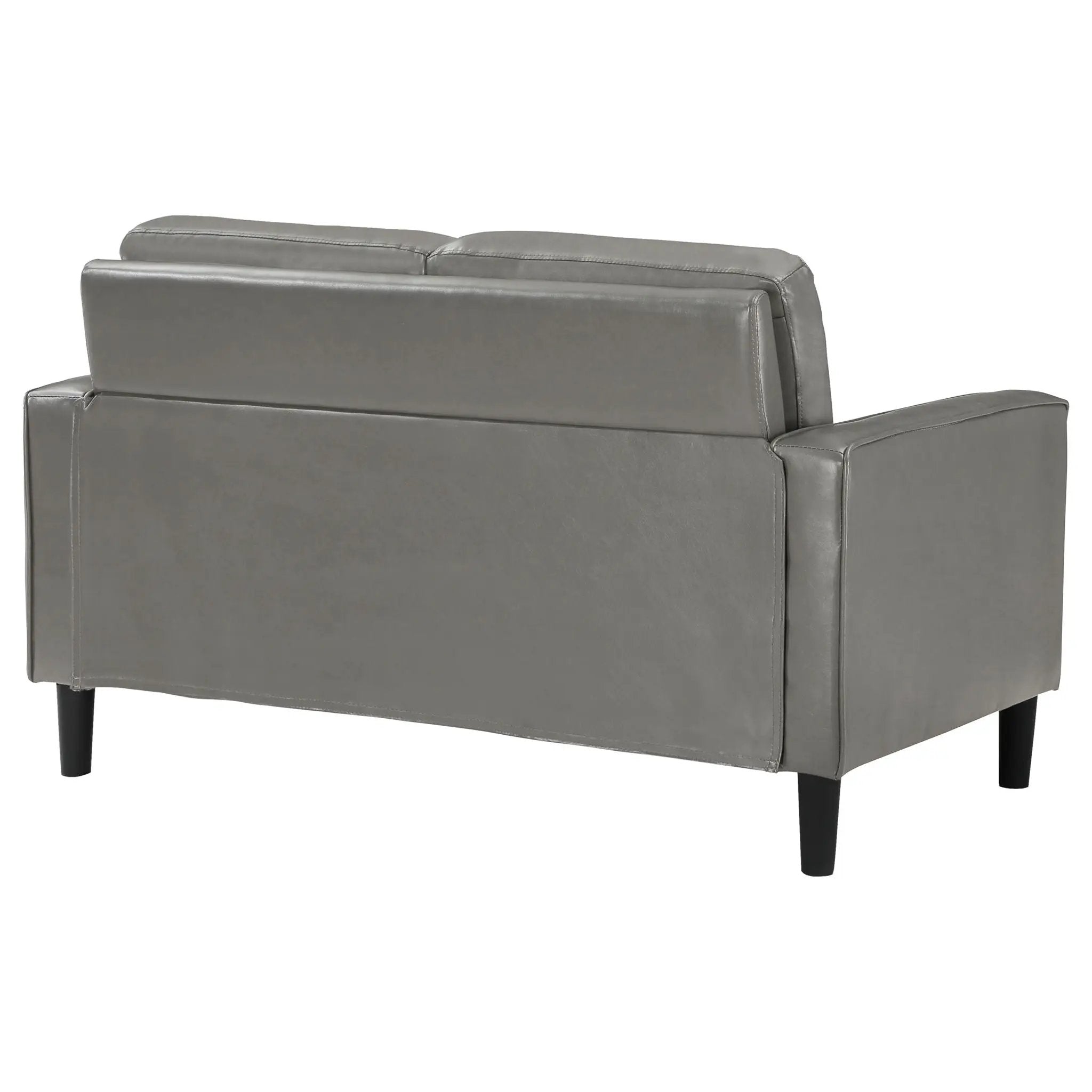 Ruth Upholstered Track Arm Loveseat Grey by Unique Piece Furniture