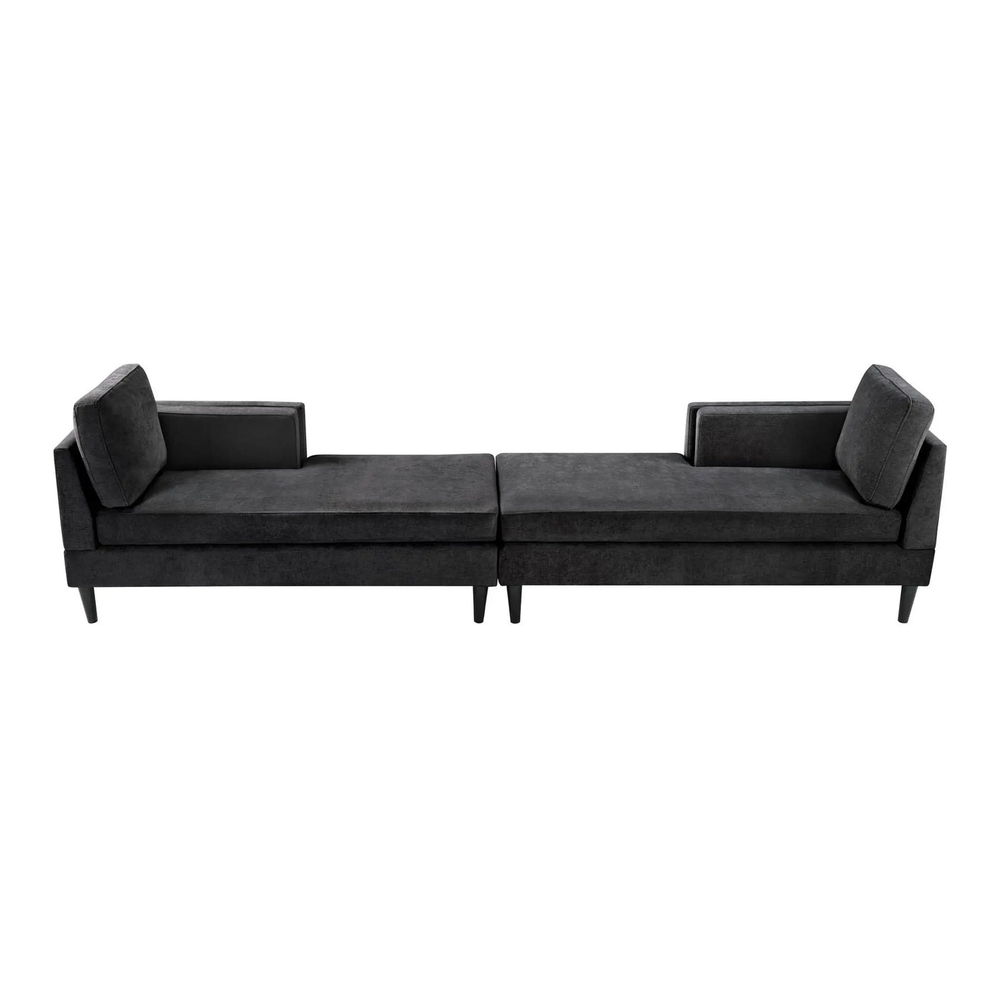 Chaise Lounge Sofa Bed With Dual Layer Armrests For Living Room by Unique Piece Furniture