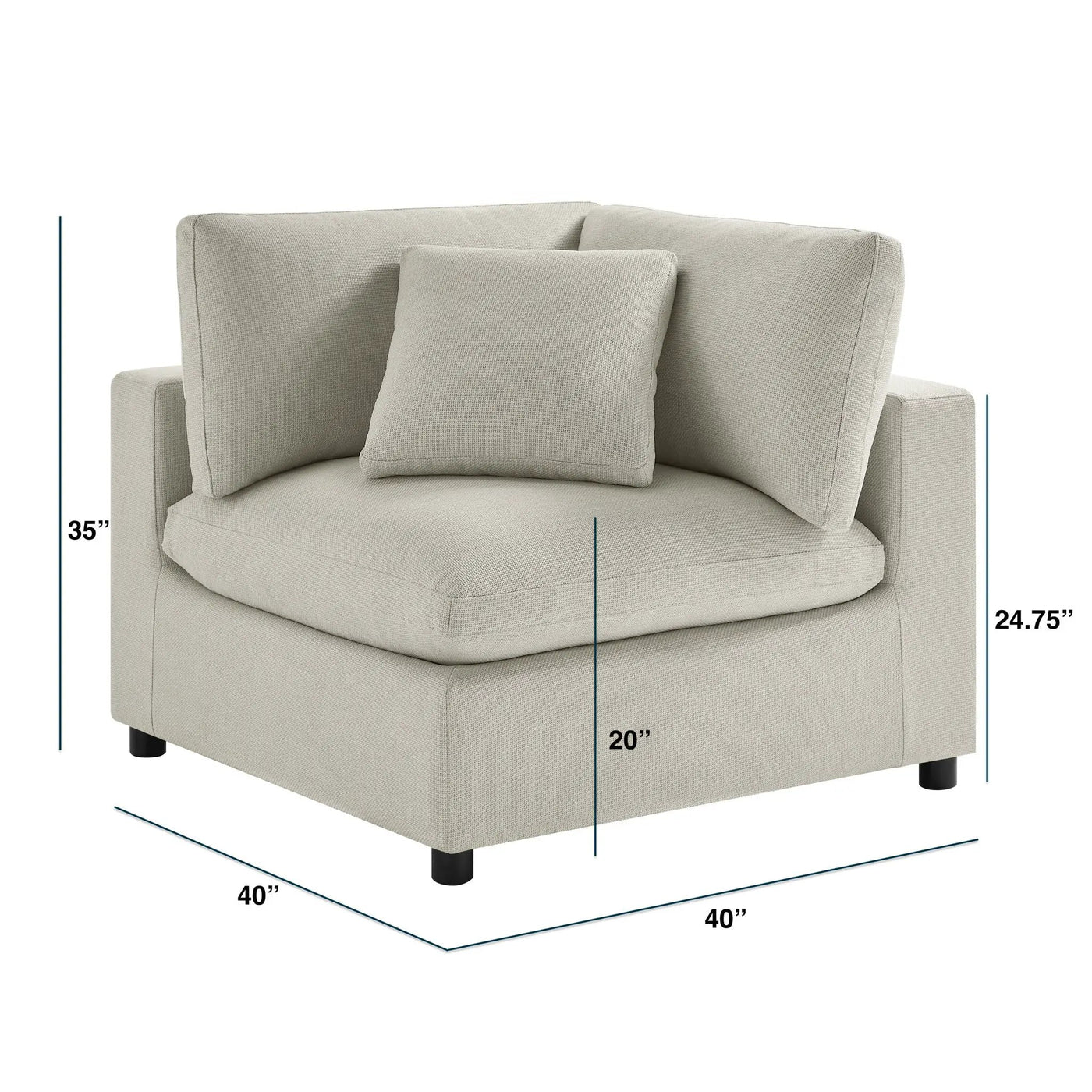 Cassandra - Modular 2 Piece Sofa by HouseOfZazla