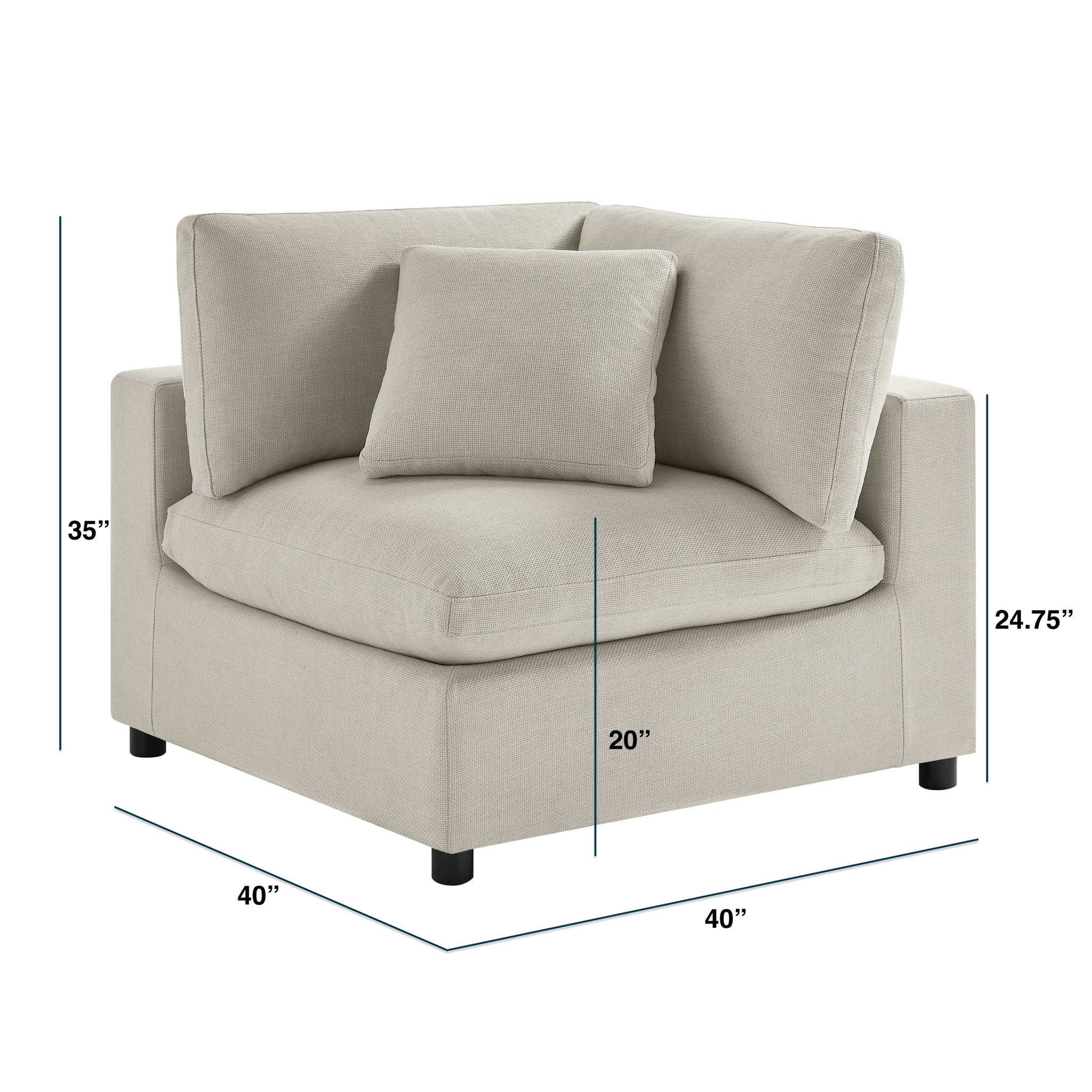 Cassandra - Modular 2 Piece Sofa by HouseOfZazla