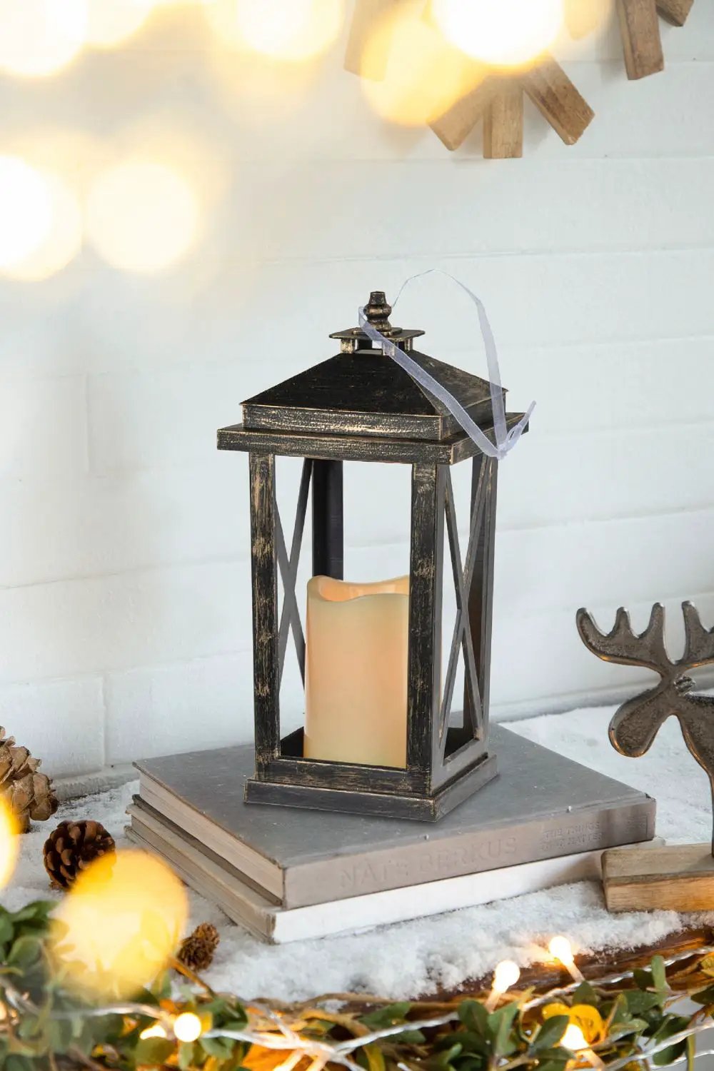 Menifee - Lantern With Led Candle (Set of 2) by HouseOfZazla