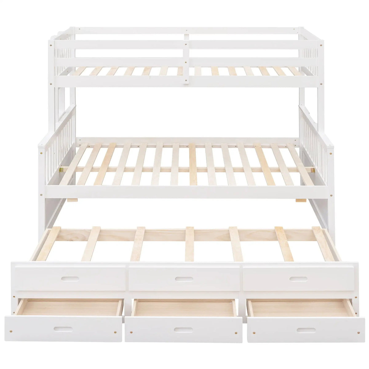 Bunk Bed With Twin Size Trundle And Drawers, photo 2 of 14