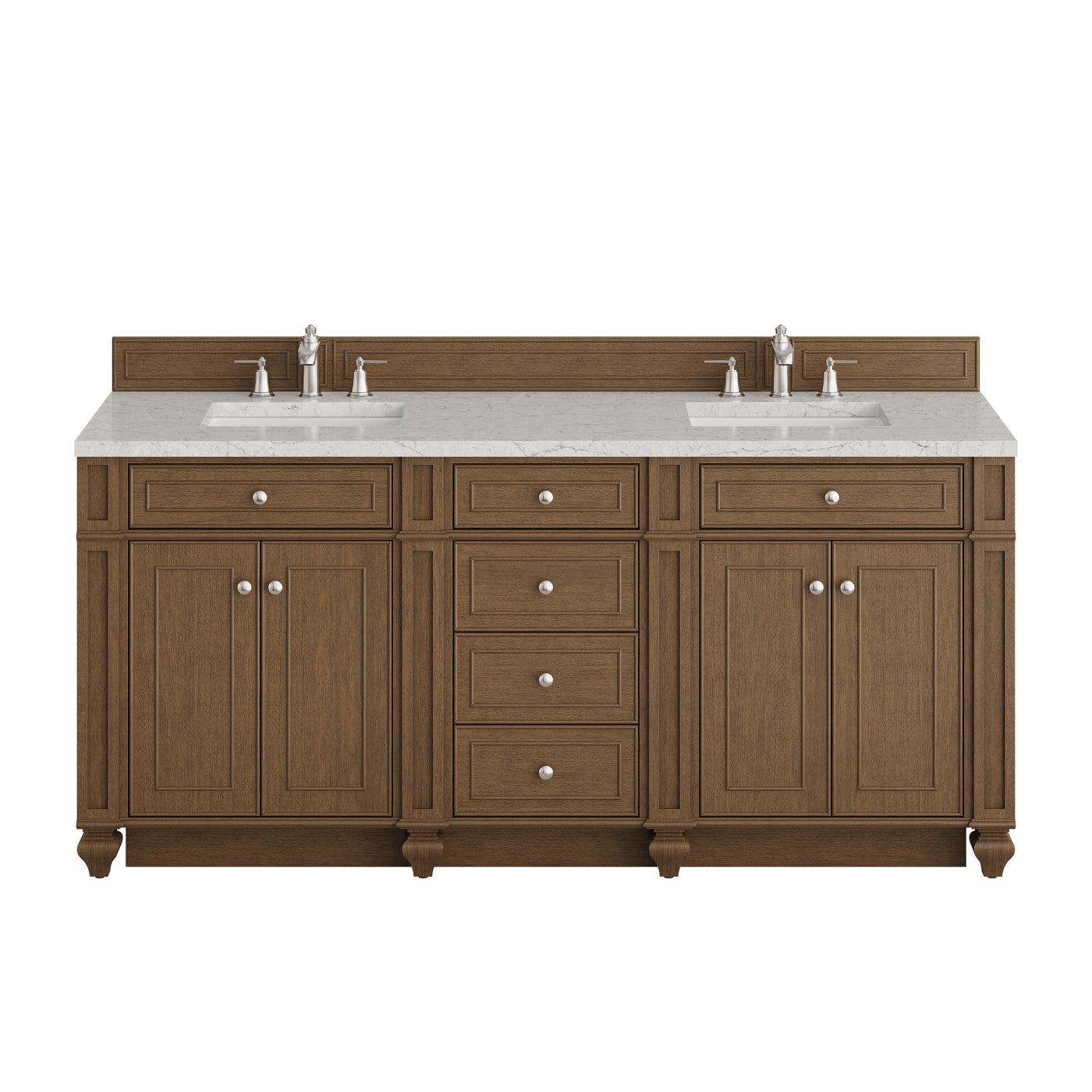 James Martin Bristol 72" Double Bathroom Vanity, Saddle Brown, view 39