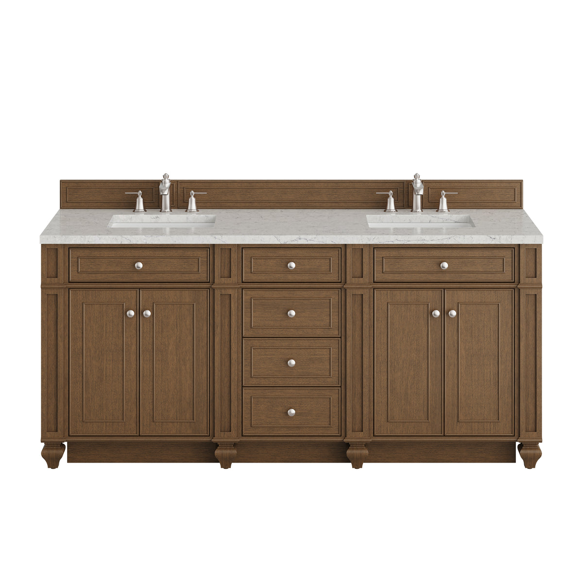 James Martin Bristol 72" Double Bathroom Vanity, Saddle Brown, view 39