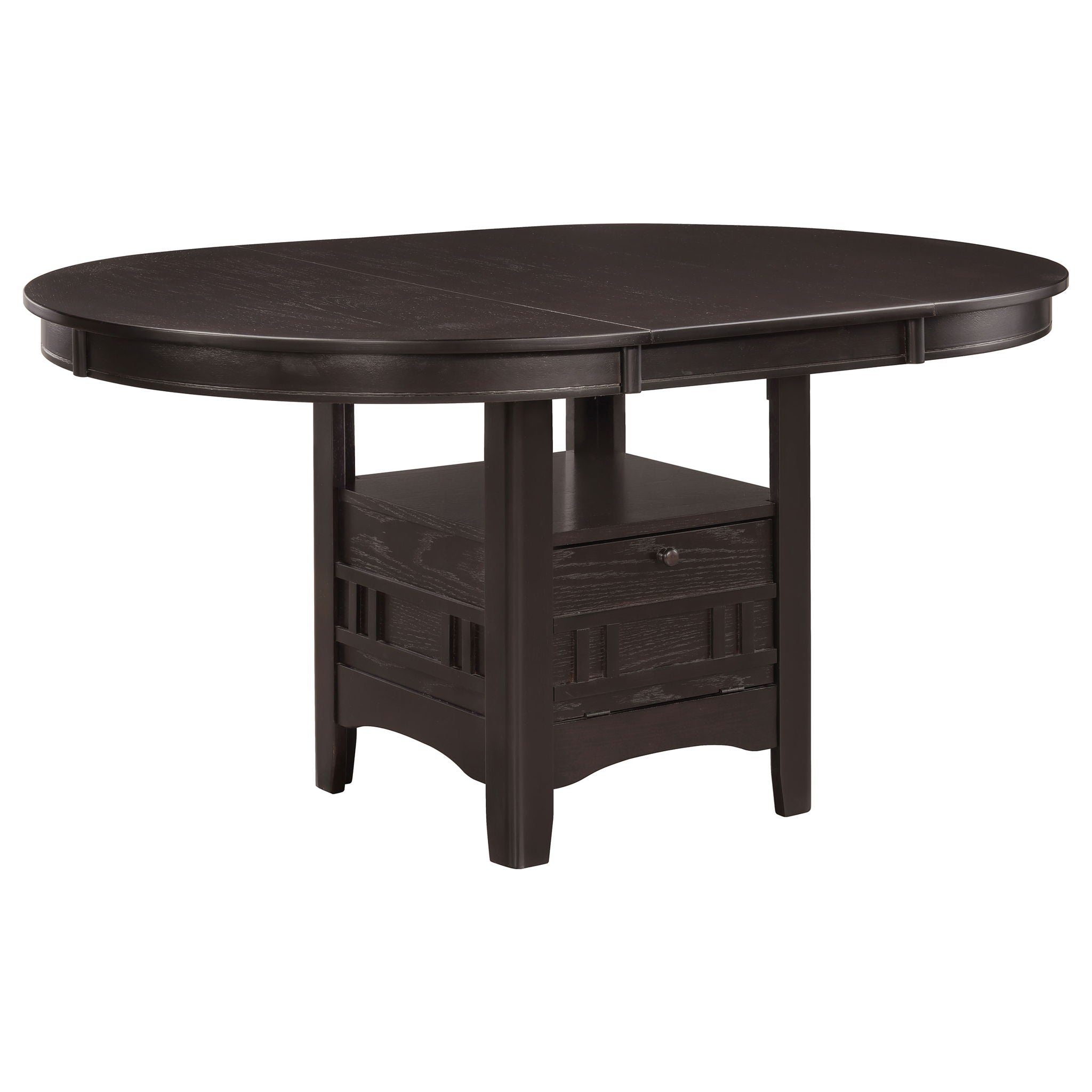 Illkirch - Oval Extension Leaf Dining Table With Expandable Surface - Espresso by HouseOfZazla
