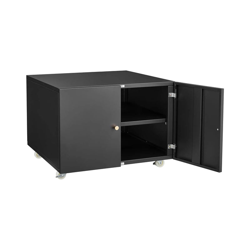 Office Furniture Copier Cabinet 2 Door Steel Copier Stand Mobile Pedestal File Printer Stand by HouseOfZazla